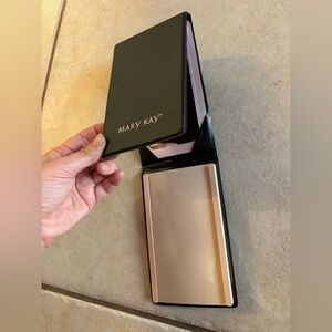 Mary Kay Make Up Case Tri-Fold Standing Travel Mirror with palette slot